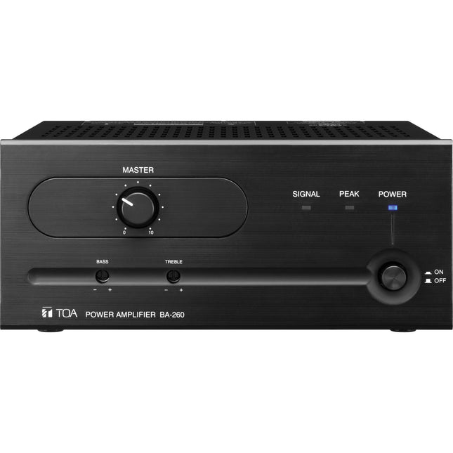 Toa Electronics BA-260 Amplificador 60W 4 Ohm Control Graves Agudos