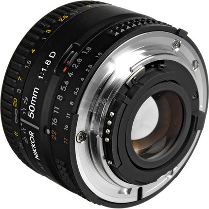 Nikon AF NIKKOR 50mm f1.8D objetivo F-Mount formato FX apertura f1.8 a f22