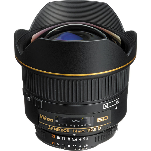 Objetivo Nikon AF NIKKOR 14mm f2.8D ED Montura F Elementos Asféricos