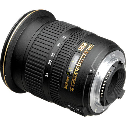 Nikon AF-S DX Zoom NIKKOR 12-24mm f4G IF-ED Objetivo angular F Mount con motor silencioso y apertura f4-f22