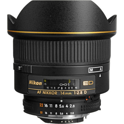 Objetivo Nikon AF NIKKOR 14mm f2.8D ED Montura F Elementos Asféricos