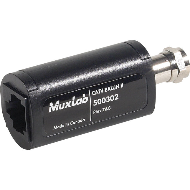MuxLab 500302 CATV Balun II Adaptador para Cable Coaxial 900 MHz 100 m