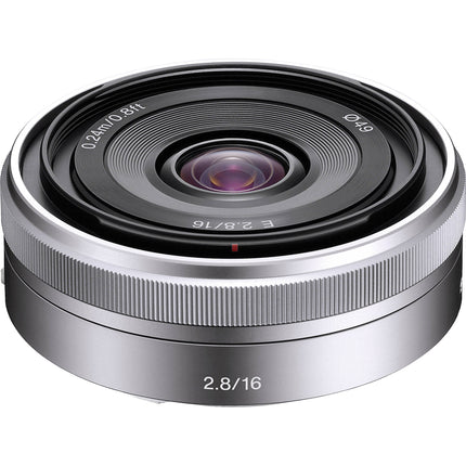 Sony E 16mm f/2.8 Objetivo Pancake para APS-C con Diafragma Redondeado