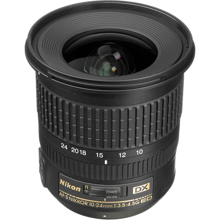 Nikon AF-S DX NIKKOR 10-24mm f/3.5-4.5G ED Lente gran angular 15-36mm con motor silencioso AF