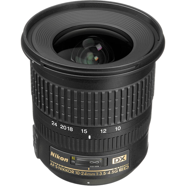 Nikon AF-S DX NIKKOR 10-24mm f/3.5-4.5G ED Lente gran angular 15-36mm con motor silencioso AF