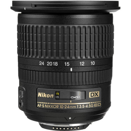 Nikon AF-S DX NIKKOR 10-24mm f/3.5-4.5G ED Lente gran angular 15-36mm con motor silencioso AF