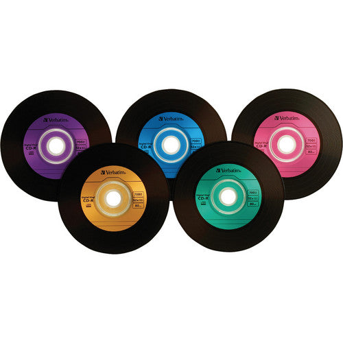 Verbatim CD-R Digital Vinyl Color Disco Grabable Pack 50 unidades