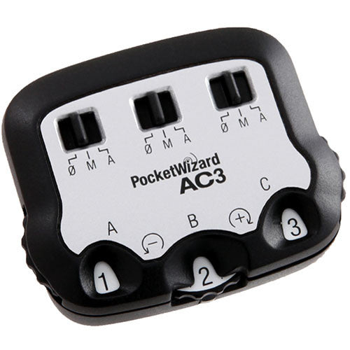 PocketWizard AC3 ZoneController para Canon DSLR Control de flash en 3 zonas 6 pasos