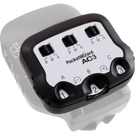 PocketWizard AC3 ZoneController para Canon DSLR Control de flash en 3 zonas 6 pasos