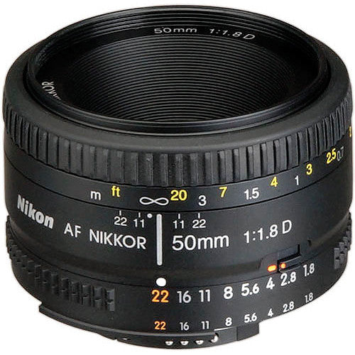 Nikon AF NIKKOR 50mm f1.8D Objetivo F-Mount Formato FX Apertura f1.8 a f22