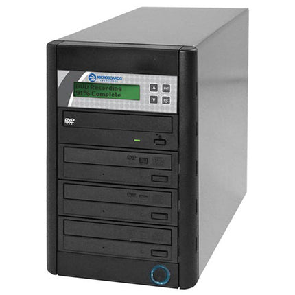 Microboards QD-DVD-123 Duplicador DVD CD 24x 48x 1 3 LCD Panel