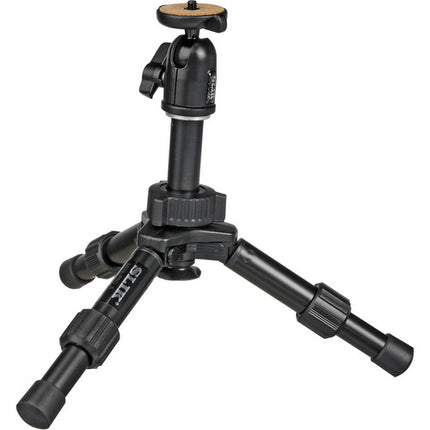 SLIK Mini Pro III trípode con cabezal de bola altura 8.46" y capacidad 2.75 lb con estuche