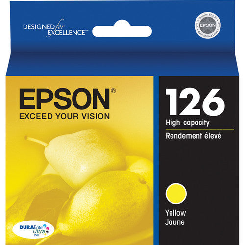 Epson 126 Cartucho de Tinta Amarillo Alta Capacidad DURABrite Ultra para Impresoras WorkForce y Stylus
