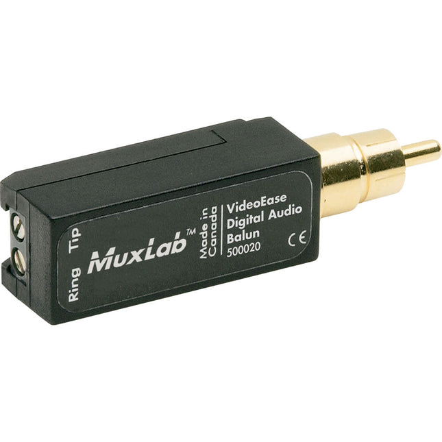 MuxLab Digital Audio Balun para Home Theater Transmisión 600 pies