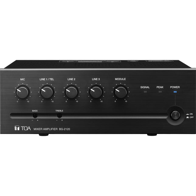 Toa Electronics BG-2120 amplificador mezclador 120W 5 canales zone sencilla