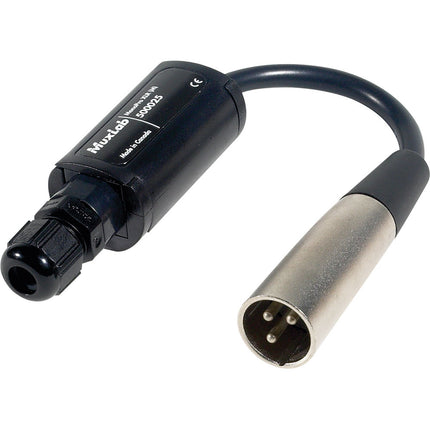 MuxLab 500025 MonoPro XLR macho transmisor audio analógico digital hasta 1524 m