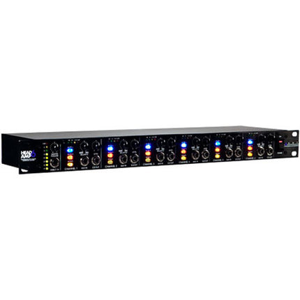 ART HeadAmp6 amplificador de auriculares 6 canales 1RU con control balance y mezcla