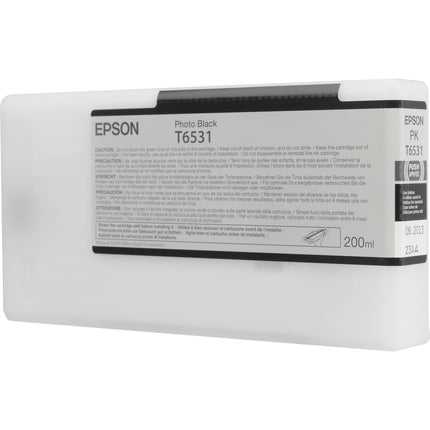 Tinta Epson Ultrachrome Photo Black 200ml para impresora inyección de tinta Stylus Pro 4900 resistente al agua y manchas