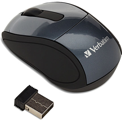 Verbatim Mouse Inalámbrico Mini de Viaje Graphite 2.4 GHz USB Nano