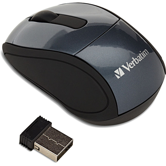 Verbatim Mouse Inalámbrico Mini de Viaje Graphite 2.4 GHz USB Nano