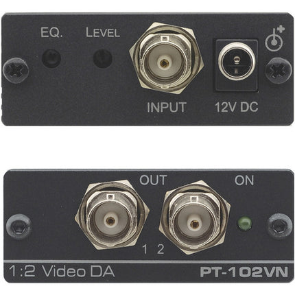 Kramer PT-102VN Amplificador de Distribución de Video Compuesto 430 MHz 2 Vpp