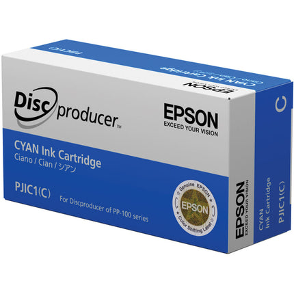 Cartucho de tinta cian Epson PJIC1-C para impresora automática PP-100 alta capacidad sensor integrado
