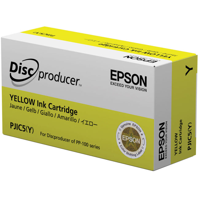 Cartucho de Tinta Amarilla Epson PJIC5-Y Alta Capacidad para Impresora Automática