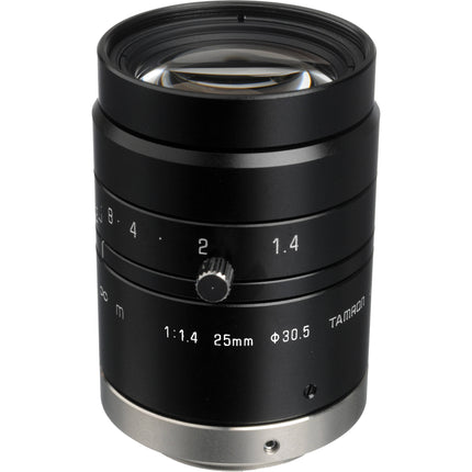 Tamron C-Mount 25mm lente focal fija con Iris y bloqueo de enfoque