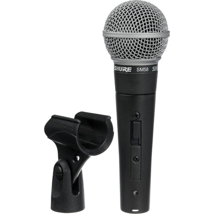 Shure SM58S Micrófono Vocal Dinámico con Interruptor y Patrón Cardioide