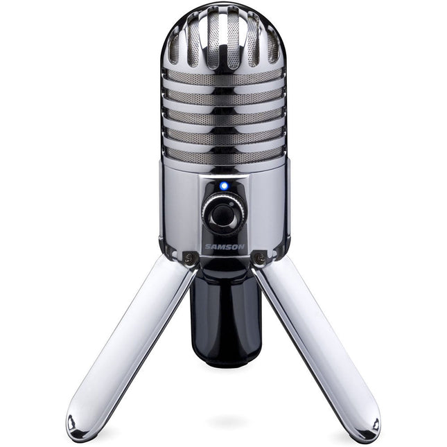 Samson Meteor Mic Micrófono de Condensador USB para Streaming con Patrón Cardioide y Audio 48 kHz