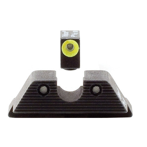 Trijicon Glock HD Set de Mira Nocturna Frente Amarillo Contorno Posterior Alto