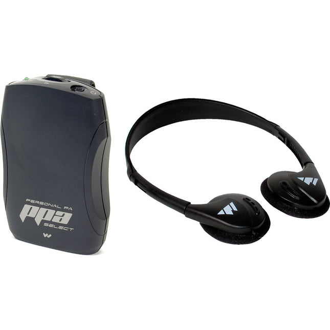 Williams Sound PPA R37 Receptor FM Select Channel con Auriculares Plegables y Clip de Cinturón