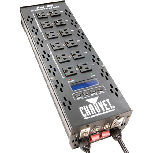 CHAUVET DJ Pro D6 Dimmer Pack 6 canales DMX 20A multi voltaje