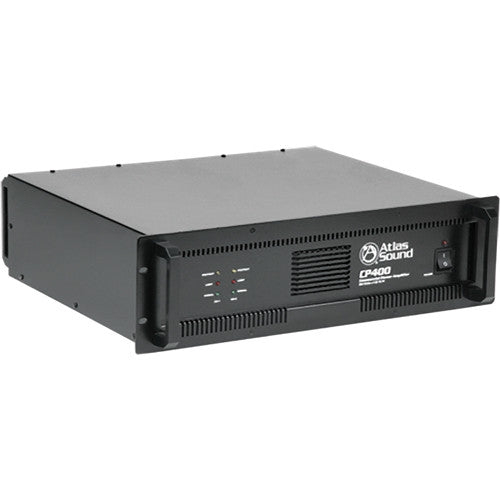 AtlasIED CP400 Amplificador Comercial Doble Canal Diseño Compacto XLR