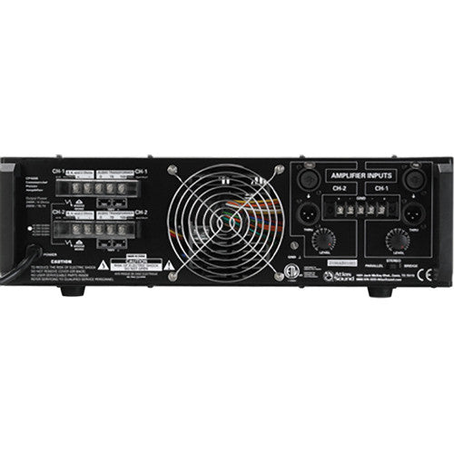 AtlasIED CP400 Amplificador Comercial Doble Canal Diseño Compacto XLR