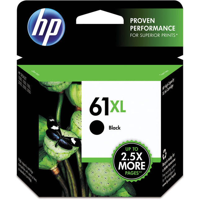Cartucho de tinta negra HP 61XL para impresoras Deskjet series 1000 a 3510