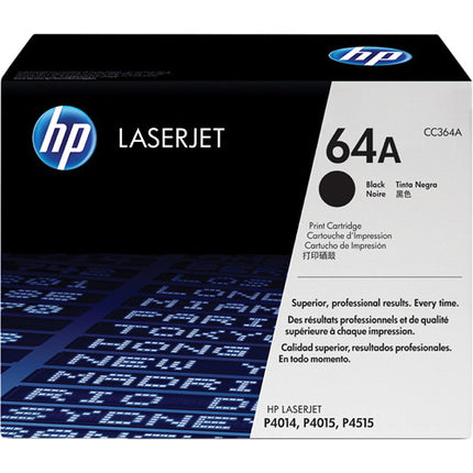 Cartucho de Tóner Negro HP 64A para Impresoras LaserJet P4014 P4015 P4515