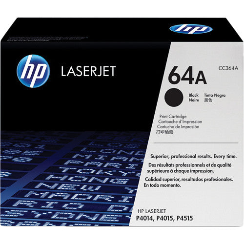 Cartucho de Tóner Negro HP 64A para Impresoras LaserJet P4014 P4015 P4515