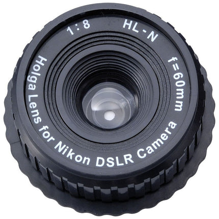 Objetivo Holga Lens para cámara DSLR Nikon lente 60mm con montaje Holga