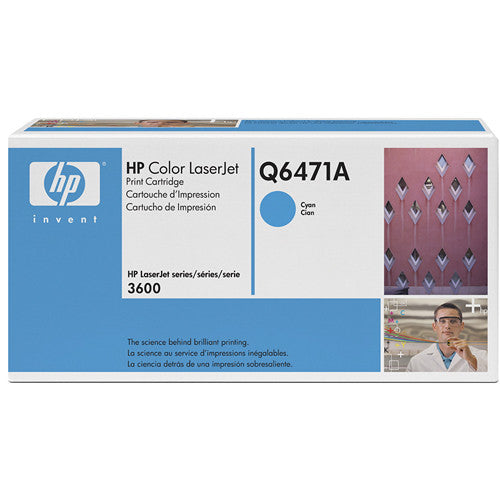 Tóner de impresión cian HP Color LaserJet 502A para impresoras 3600 3600dn 3600n