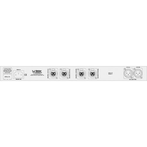 Wohler AMP1A-PLUS Monitor de Audio Estéreo Activo Rackmont 1RU XLR