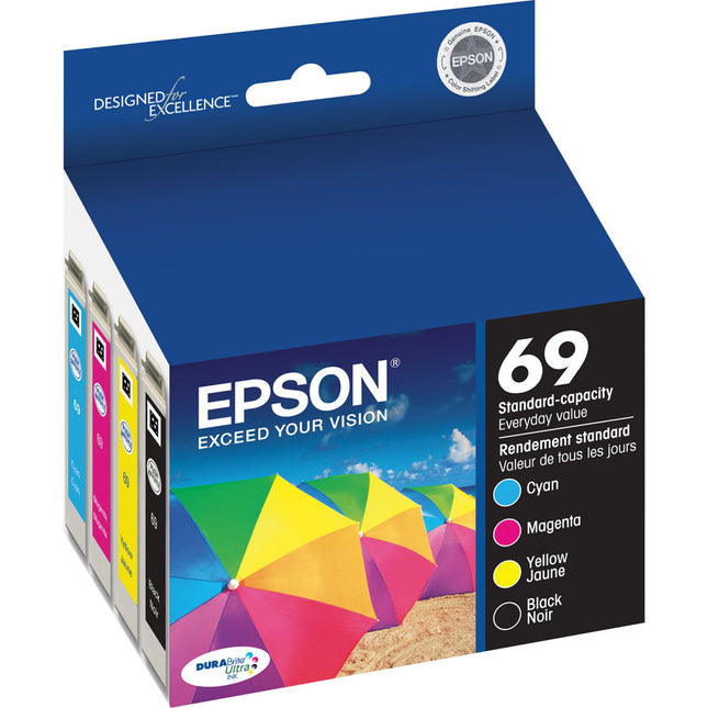 Epson 69 DURABrite Ultra Tinta Combo para Impresoras Epson C120 NX300 WF315