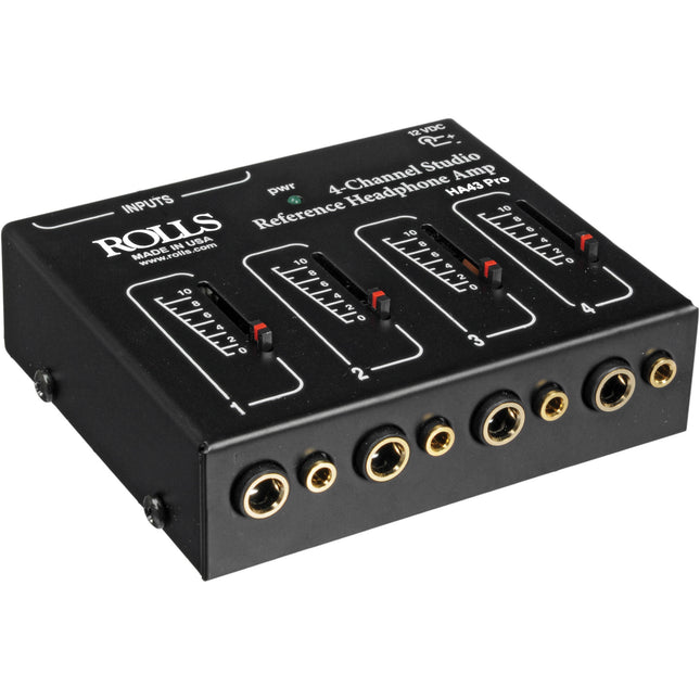 Rolls HA43 Pro Amplificador de Auriculares Estéreo Cuatro Canales 20 dB Ganancia