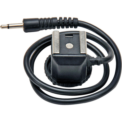 Nisha HTS-1635 Adaptador zapata macho mini con cable recto 40.6 cm bloqueo knurled