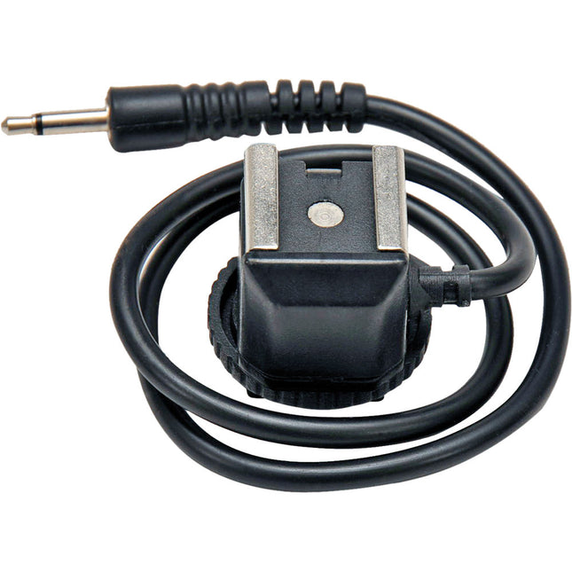 Nisha HTS-1635 Adaptador zapata macho mini con cable recto 40.6 cm bloqueo knurled