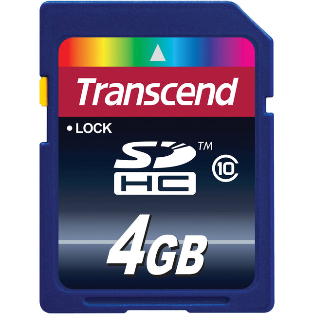 Transcend Tarjeta de Memoria SDHC 4GB Clase 10 Velocidad 10MBs