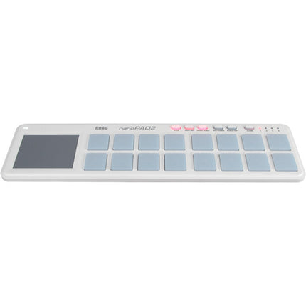 Korg nanoPAD2 Controlador MIDI USB Slimline Blanco 16 Pads X-Y Pad