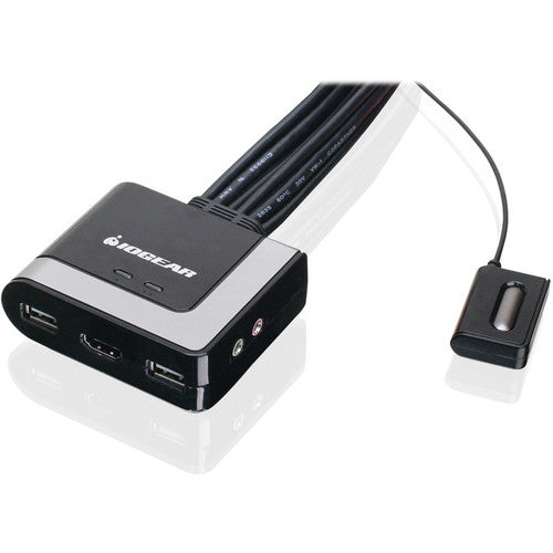 IOGEAR 2 Puertos KVM Switch con HDMI Resolución 1920x1200 USB 2.0 Audio