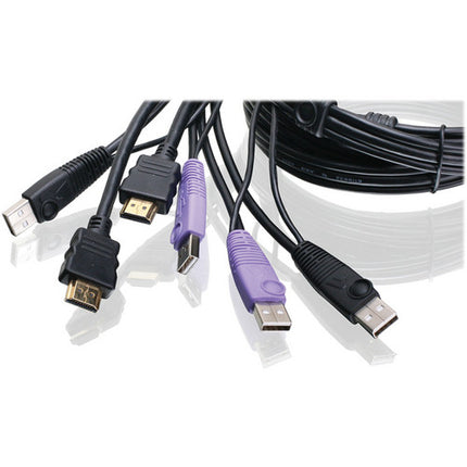 IOGEAR 2 Puertos KVM Switch con HDMI Resolución 1920x1200 USB 2.0 Audio