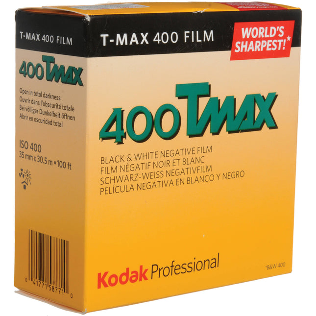 Kodak Professional T-Max 400 película negativo blanco y negro 35mm ISO 400 grano fino 100' rollo
